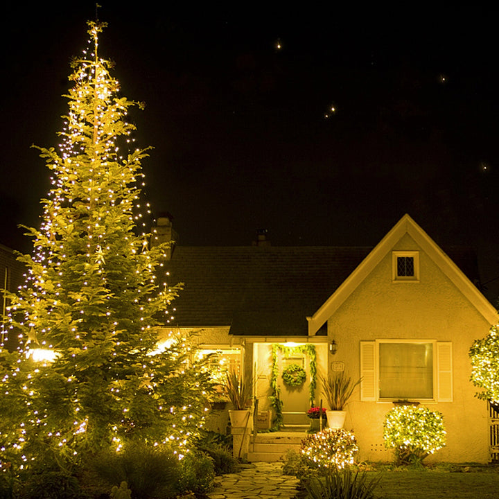 100m/200m Copper Wire Fairy Lights – Warm White LED with Remote & 8 Modes