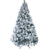 White Flocked Christmas Tree – Artificial Snow Cedar Tree Decoration