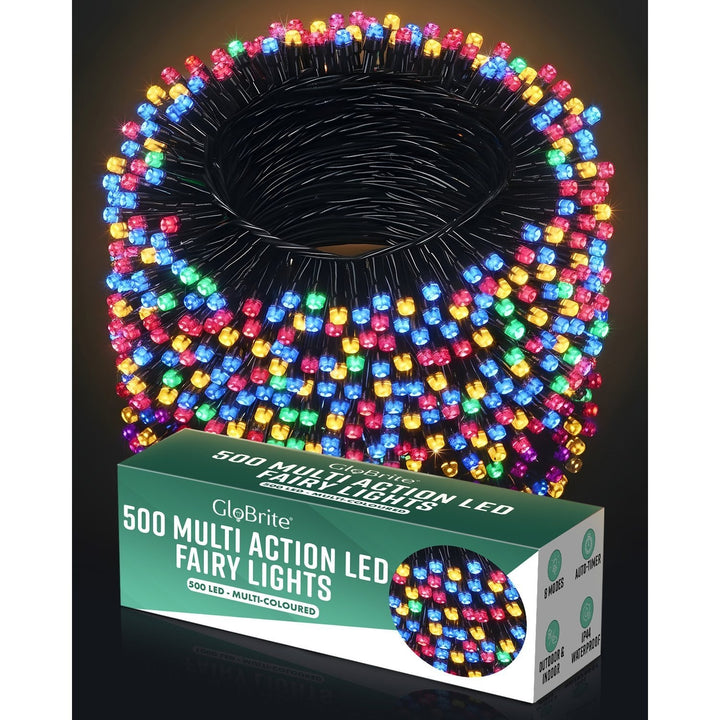 GloBrite 100–1000 LED Fairy Lights – 8 Modes Waterproof Outdoor Christmas Lights