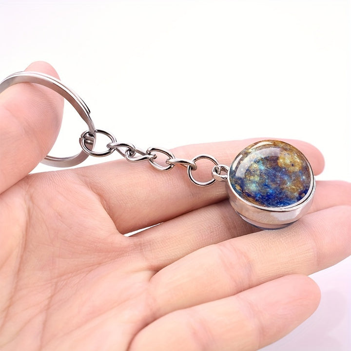 Solar System Keychain – 8 Planets Astronomy Gift for Science Lovers