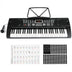61-Key Digital Keyboard Piano – Electric Piano with Microphone & 24 Demo Songs