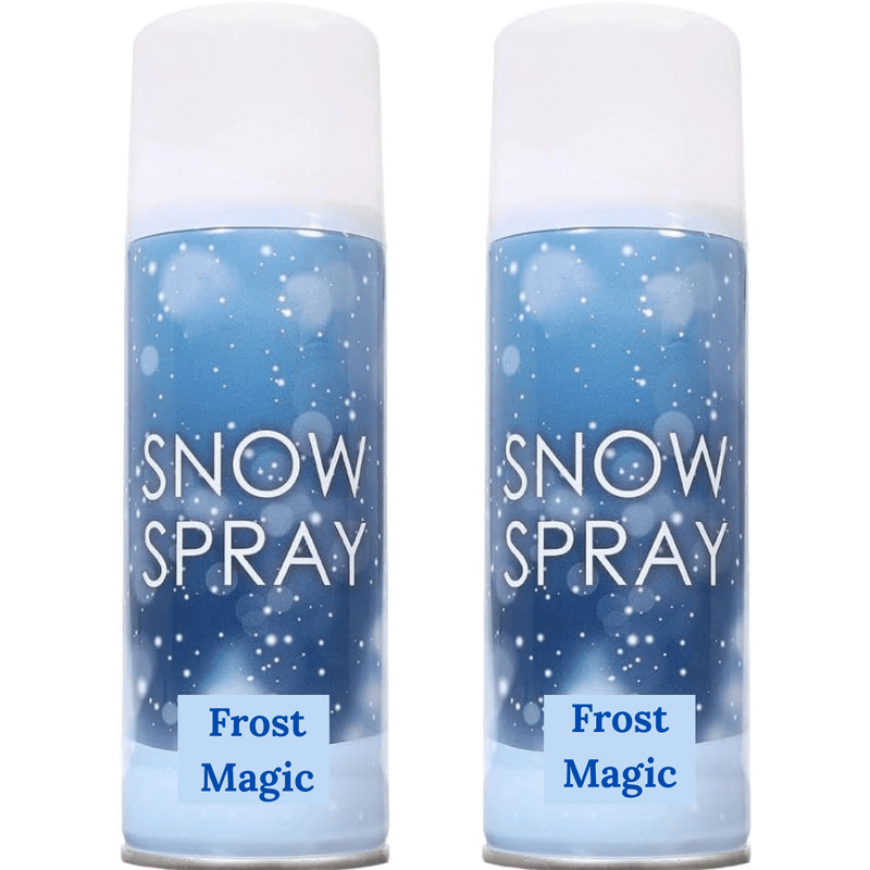 Quebec Artificial Snow Spray – 2 x 100ml Cans for Christmas Trees & Windows