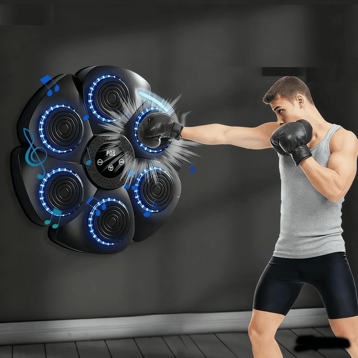 Smart Music Boxing Machine – Wall-Mounted Boxing Toy with Gloves, 9 Speed Modes