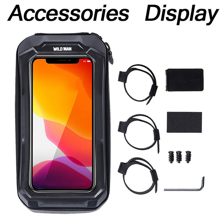 WILD Bicycle Handlebar Bag – 6.8'' Phone Case, Top Tube Storage