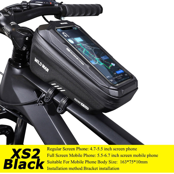 WILD Bicycle Handlebar Bag – 6.8'' Phone Case, Top Tube Storage