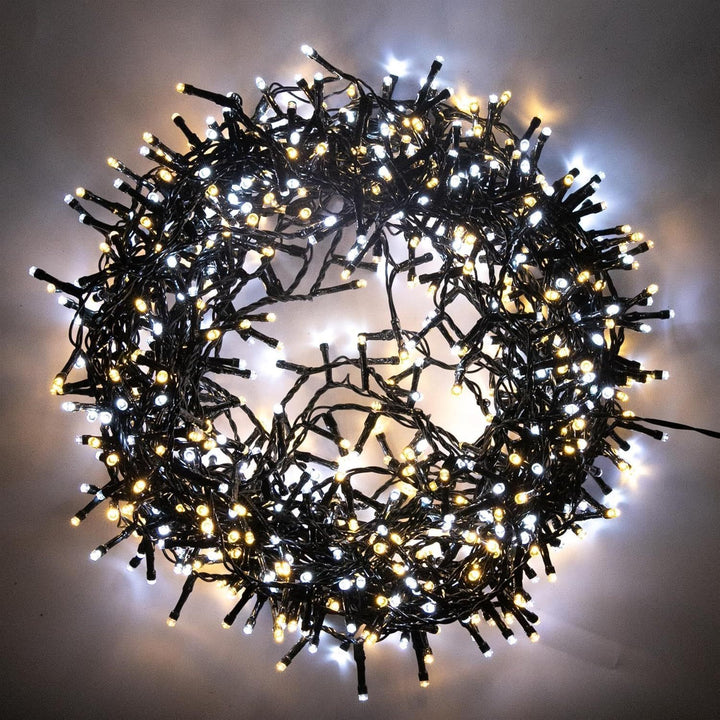 500 LED Christmas Fairy Lights – 8 Modes, Timer, Waterproof, Indoor/Outdoor