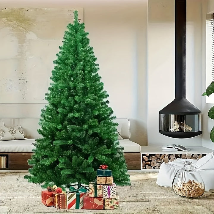 6ft/1.8m Traditional Green Christmas Tree – 850 Tips with Metal Stand