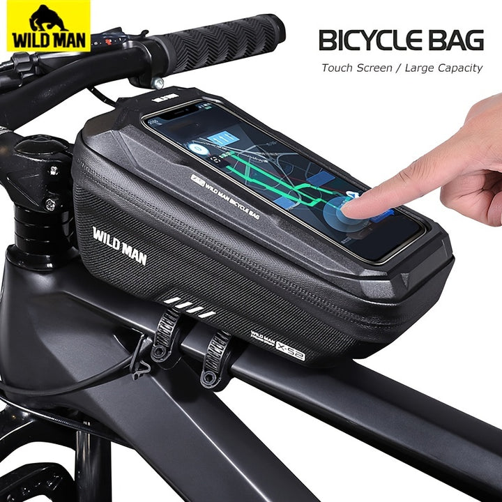 WILD Bicycle Handlebar Bag – 6.8'' Phone Case, Top Tube Storage