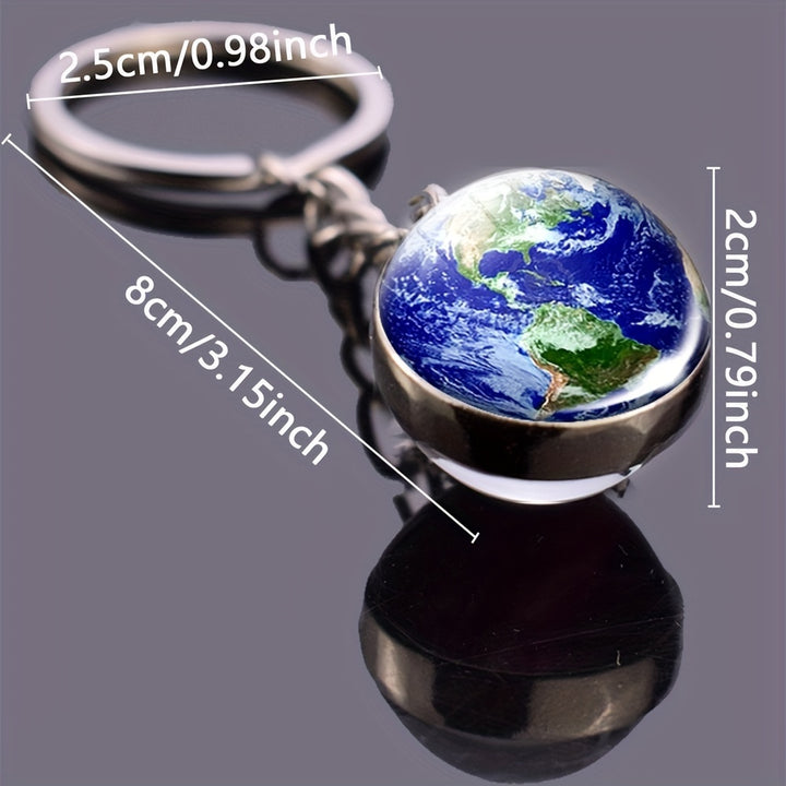 Solar System Keychain – 8 Planets Astronomy Gift for Science Lovers