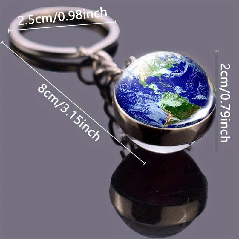 Solar System Keychain – 8 Planets Astronomy Gift for Science Lovers