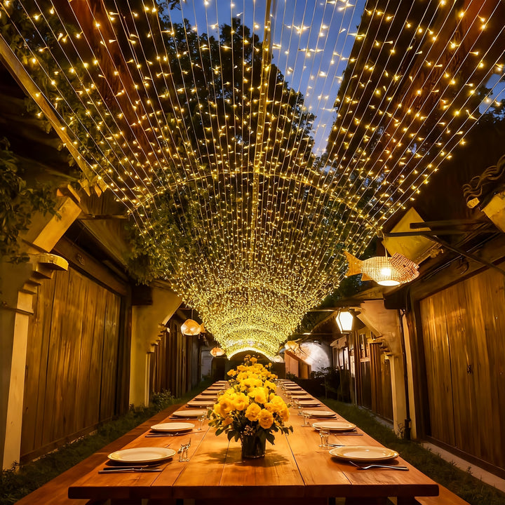 30m/50m/80m/100m Fairy Lights – Warm White & RGB, 8 Modes, Remote Control