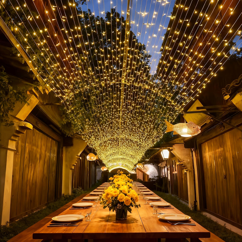 30m/50m/80m/100m Fairy Lights – Warm White & RGB, 8 Modes, Remote Control