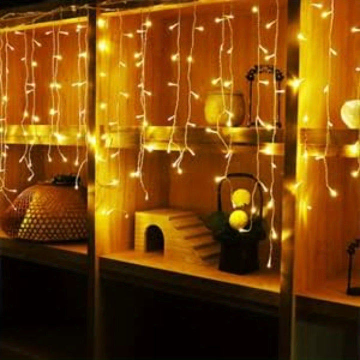 10m 400 LED Icicle Lights – Outdoor Fairy String with Remote Control