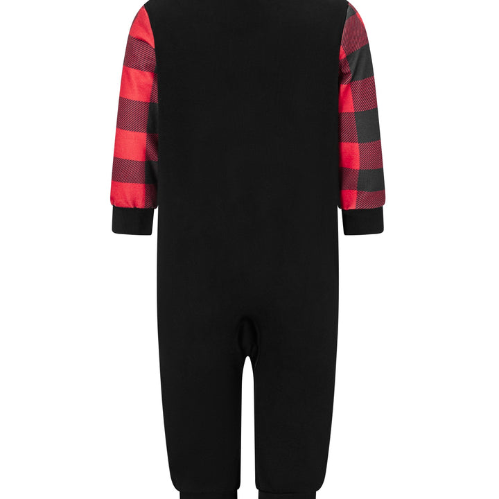 Matching Family Christmas Pyjamas – Tree Print Long Sleeve Top & Plaid Pants