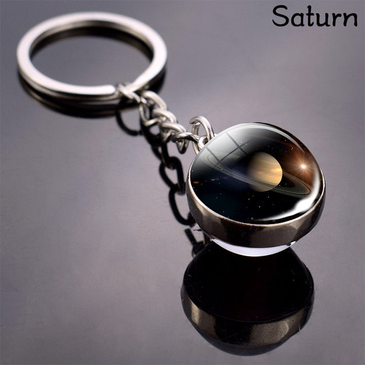 Solar System Keychain – 8 Planets Astronomy Gift for Science Lovers