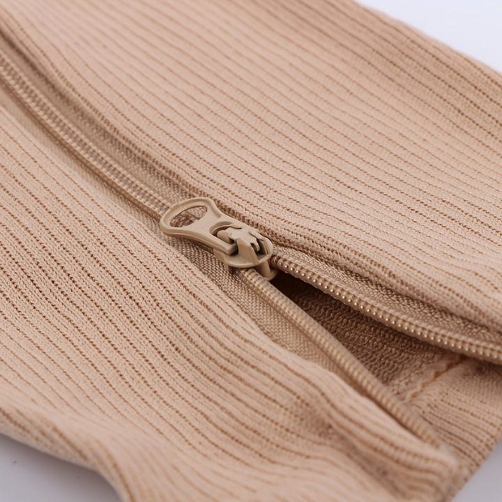 Zippered Toeless Compression Socks – Sports & All-Day Support