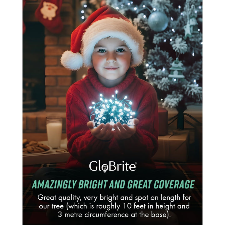 GloBrite 100–1000 LED Fairy Lights – 8 Modes Waterproof Outdoor Christmas Lights