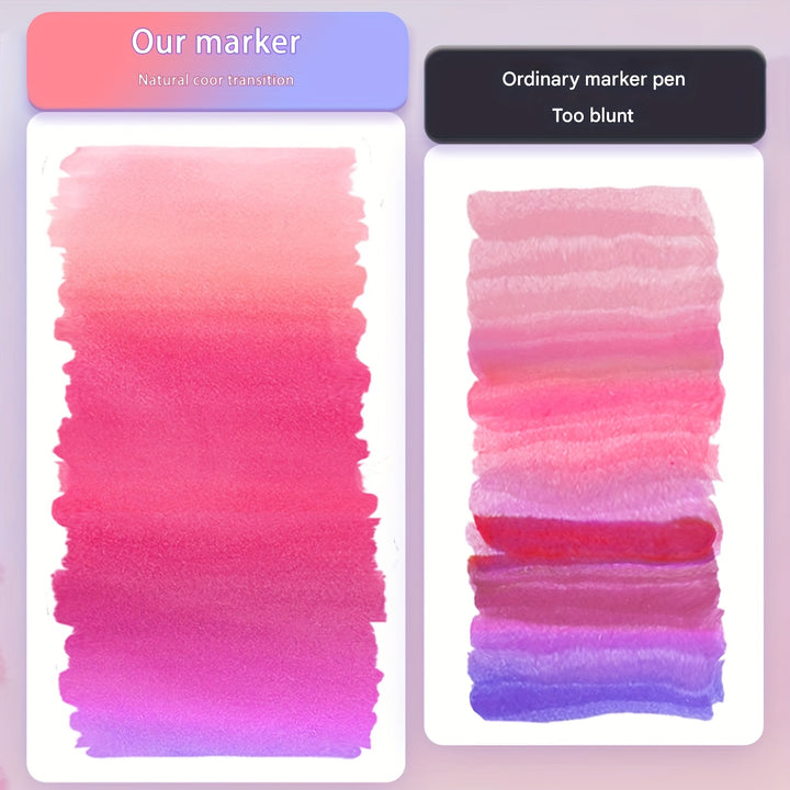 120/168 Colours Alcohol Markers – Dual Tip Art Pens with Carry Bag & Stand