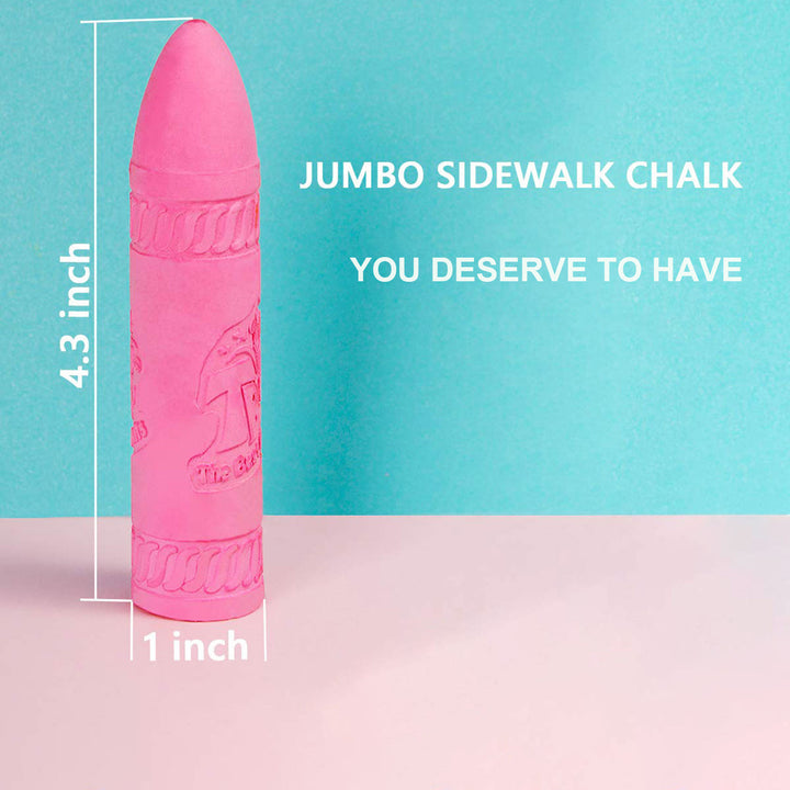 48pcs Jumbo Pavement Chalk Set – Washable Non-Toxic Outdoor Drawing Chalk