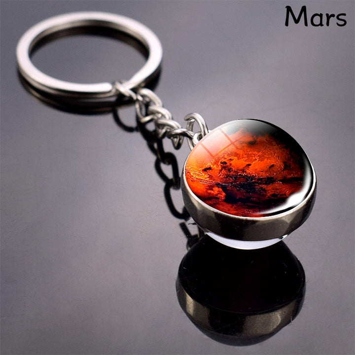 Solar System Keychain – 8 Planets Astronomy Gift for Science Lovers