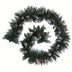 5.49m Christmas Garland – Snow-Tipped Green with 24 Pine Cones