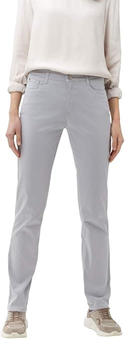 BRAX Women's Style Carola Five-Pocket Trousers in Cotton Stretch Pants, Gray, 38W x 34L