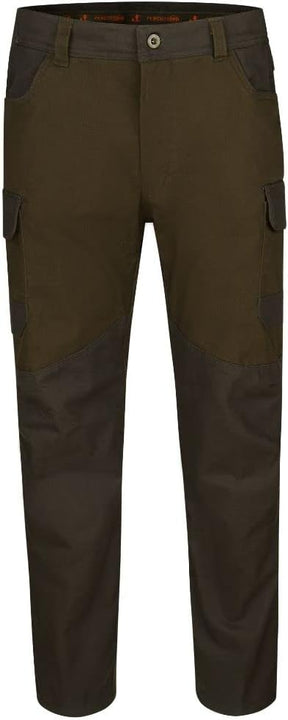 STEIGER Percussion Men's Warm Hunting Trousers Autumn Winter with Fleece Lined Sitting Trousers, Brown, 33