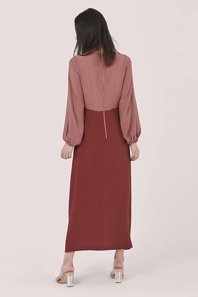 Closet London Women's D6344 Casual Dress, Brick, 10