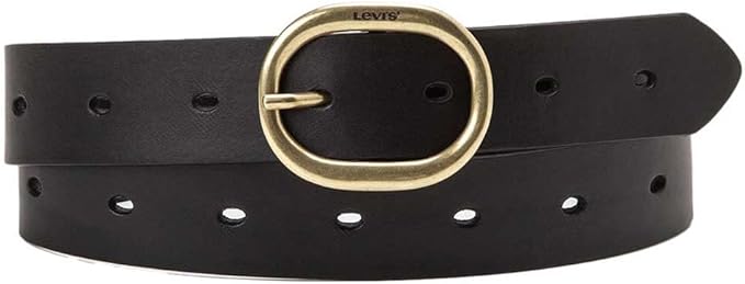 Levi's Women's High-Low Belt, Regular Black, 80cm