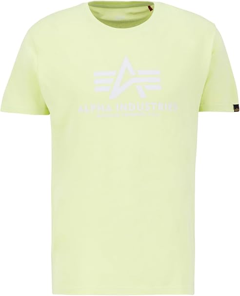 Alpha Industries Men's Basic T-Shirt, Arctic Lime, XXL