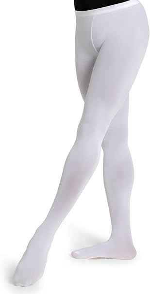 Capezio Women's Ultra Soft Transition Tight, White, L-XL