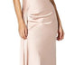 Jarlo London Gabriella Cowl Neck Fishtail Gown with Open Back, Champagne Nude, UK 12