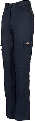 Dickies Womens Everyday Flex Stretch Work Trousers, Navy, 10/30