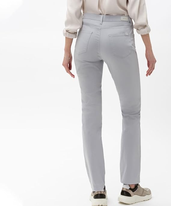 BRAX Women's Style Carola Five-Pocket Trousers in Cotton Stretch Pants, Gray, 38W x 34L