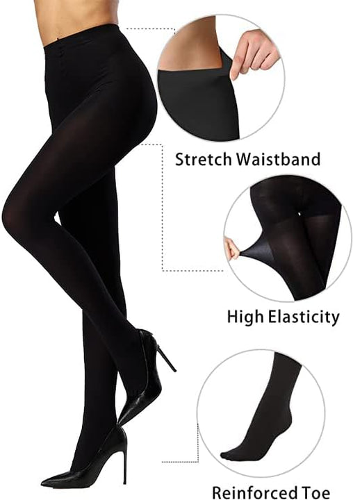 SENTELEGRI Vanessa 3 Pairs Women's Sheer Tights 15 Denier - Reinforced Toes, Sizes S, Beige