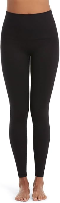 SPANX Leggings for Women Look at Me Now Seamless Leggings, Very Black