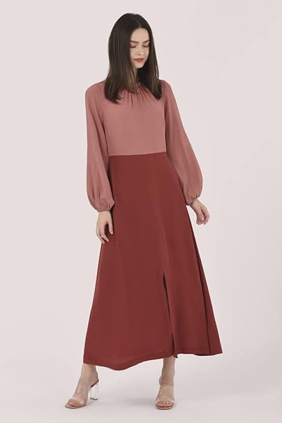 Closet London Women's D6344 Casual Dress, Brick, 10