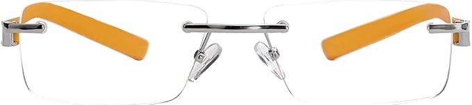 VISCARE -3-Pair Rimless Frameless Clear Frame Reading Readers Glasses for Men +1.50