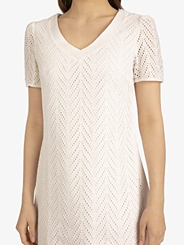 ApartFashion Women's Casual Night Out Dress, White, XL