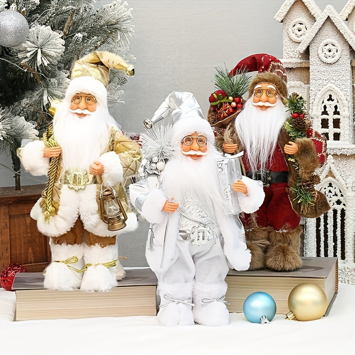 30cm Santa Claus Christmas Figurine – Festive Holiday Decoration Gift