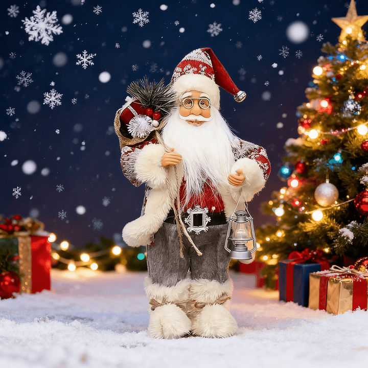 30cm Santa Claus Christmas Figurine – Festive Holiday Decoration Gift