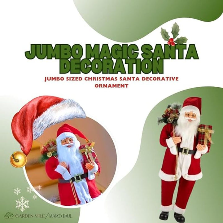 Marco Paul 80cm Standing Santa Claus – Traditional Christmas Decoration