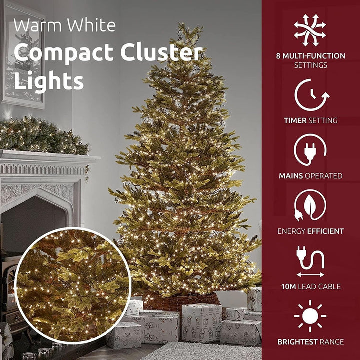 500 LED Christmas Fairy Lights – 8 Modes, Timer, Waterproof, Indoor/Outdoor