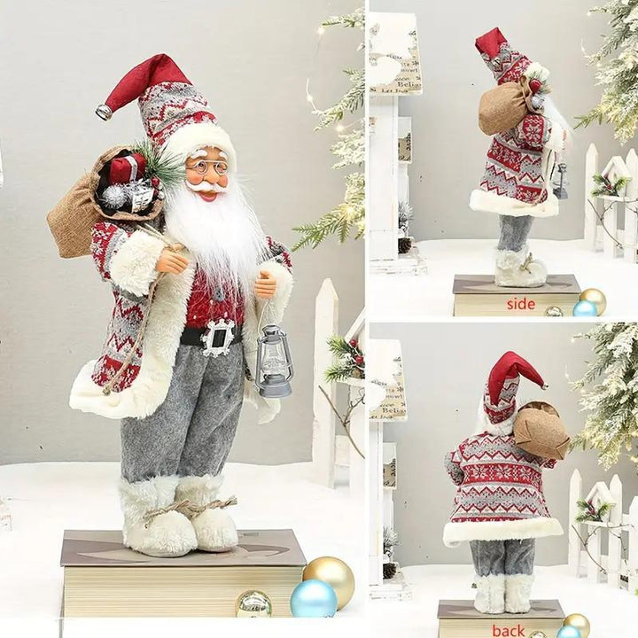 30cm Santa Claus Christmas Figurine – Festive Holiday Decoration Gift