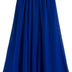 Golden service Women's Stretched Waist Chiffon Long Skirts Flowy Skirt , Blue, Waist:60-78cm,Length:100cm, L