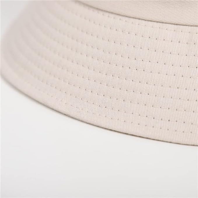 imKutie Kids Smile Face Sun Hat, UPF 50+ Toddler Boys Girls Summer Bucket Hat Wide Brim Unisex Beach Hats Caps for 4-8 Years Beige