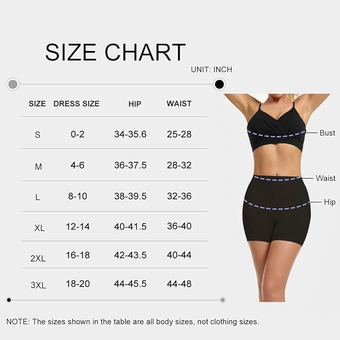 Ruxia Slip Shorts Womens Under Dress Seamless Smooth Anti Chafing Bike Shorts Boy Shorts Underwear Boxer Briefs, Black, M