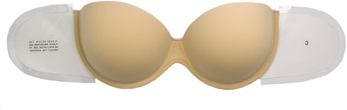 Perfection Secrets Winged Bra - Backless Strapless Invisible Adhesive Wings A to E Cup (DD, Nude)