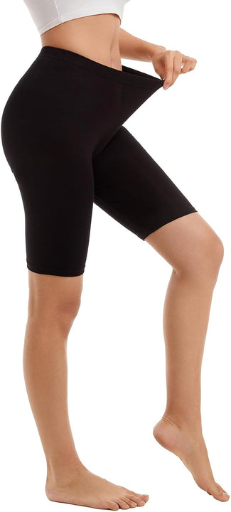 Vinconie Short Leggings for Women Slip Shorts for Under Dresses Under Shorts, 1 Pack Black, Large (16 18)