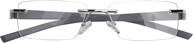 VISCARE -3-Pair Rimless Frameless Clear Frame Reading Readers Glasses for Men +1.50